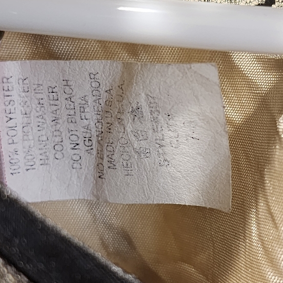 Little girls black lace overlay sleeveless dress size 7/8 - Picture 5 of 11